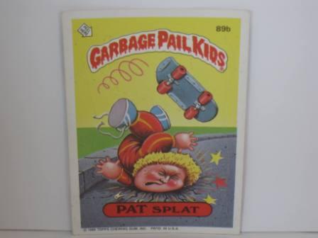 089b PAT Splat [Copyright] 1986 Topps Garbage Pail Kids Card